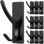 pickpiff 10 Pack Matt Black Self-Adhesive Hook, 13LB Hanger by pickpiff