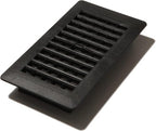 Decor Grates PL408-BLK Plastic Floor Register, 4x8 Inches by DecorGrates