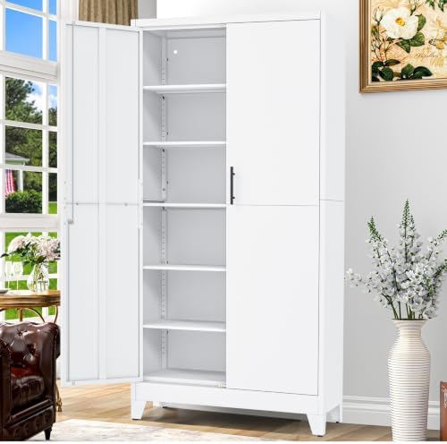 GAIOUS 79" Tall Metal Storage Cabinet by GAIOUS