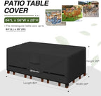 Porch Shield Waterproof Rectangular Patio Table Cover 84 x 56 inch - Image 2