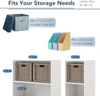 Homes: Inside + Out Apexa 3-Tier Cube Storage Organizer Shelves, Stackable Wood - Image 4