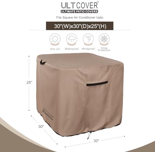 ULTCOVER Waterproof Air Conditioner Cover 30W x 30D x 25H in - Image 2