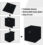Foldable Storage Cubes Bins, 11 Inch Cloth Storage Cube Fabric Storage Box - Image 6