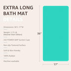OTHWAY Bathtub Mat Non Slip, Extra Long Rubber Bath Mat - Image 5
