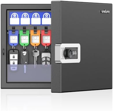 Uniclife 16 Keys Key Lock Box, Wall Mount Key Box, Key Cabinet by UnicLife