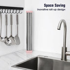 Tomorotec Roll Up Dish Drying Rack Over Sink, 304 Steel - Image 3
