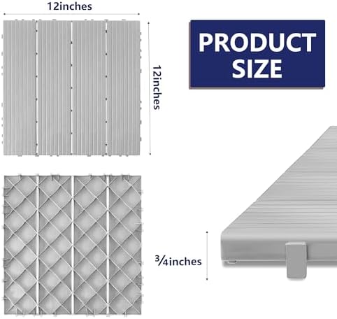 432 PCS Plastic Interlocking Deck Tiles - Image 2