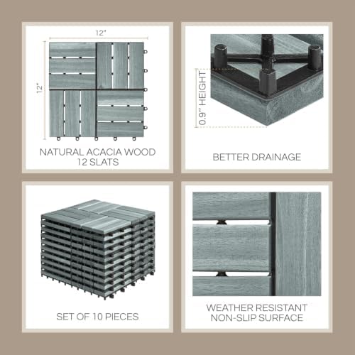 THYOI Premium Deck Tiles, Patio Flooring - Image 3