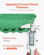 VEVOR Interlocking Drainage Mat, 12” x 12” Splicing Drainage Mats, Non-Slip PP - Image 3