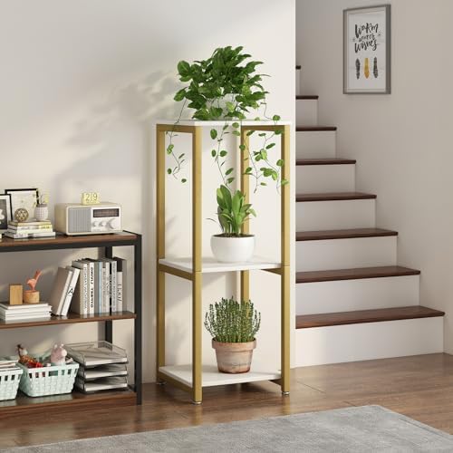 3 Tier Plant Stand Indoor Corner Tall Square Shape Plant Shelf - Image 3