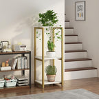 3 Tier Plant Stand Indoor Corner Tall Square Shape Plant Shelf - Image 3