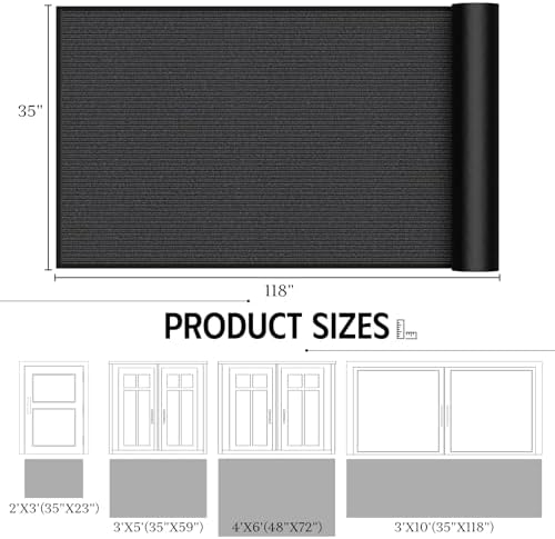 Front Door Mat, Heavy Duty Welcome Mat, Absorbent & Dirt Resistant, Non-Slip - Image 2