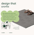 Veradek Outdoor Flooring Series Deck Tiles | Durable Interlocking Deck Tiles - Image 3