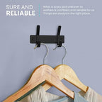 Coat Rack Wall Mount – 6 Inch Stainless Steel Small Hook Rail - Image 4