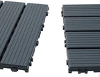 Plastic Interlocking Deck Tiles, 44 Pack Patio Deck Tiles, Patio Floor Decking - Image 3