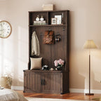 Takywep Extra Large 40" Entryway Hall Tree - Image 5