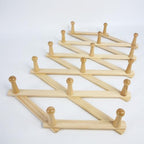 AMAPON Accordion Wall Hanger Expandable Coat Hat Rack 16 Peg Hook Mug Cap - Image 3