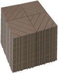 144 PCS Plastic Interlocking Deck Patio Tiles by Mapleyard