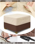 Vailge Patio Ottoman Cover Rectangular, Outdoor Ottoman Cover Waterproof - Image 4