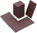 Stone Texture 44 PCS Patio Deck Tiles, 12 x 12in, Waterproof Interlocking Floor by AutoJoyClub