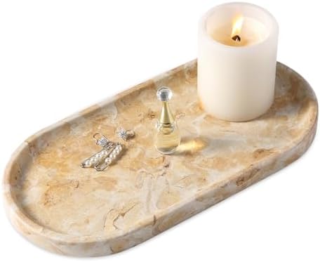 Koville Egypt Natural Marble Tray, Catchall Tray by Koville