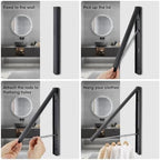 Foldable Clothes Drying Rack, Wall Mounted - Image 5