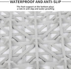 FAHKNS 12 PCS Interlocking Drainage Mat, 12“x12” Drainage Tiles Interlocking - Image 4