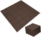 30 Pack Interlocking Deck Tiles 11.8"x11.8" Interlocking Patio Deck Tiles by GALAXYWAY