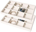 Coward 2PC Stackable 12 Grids Jewelry Organizer Tray Bracelet Display Stand by FocusOnJewelryDisplay15yrs