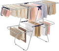 SONGMICS Clothes Drying Rack, Foldable 2-Level Stee Laundry Drying Rack by SONGMICSbySONGMICSHOME