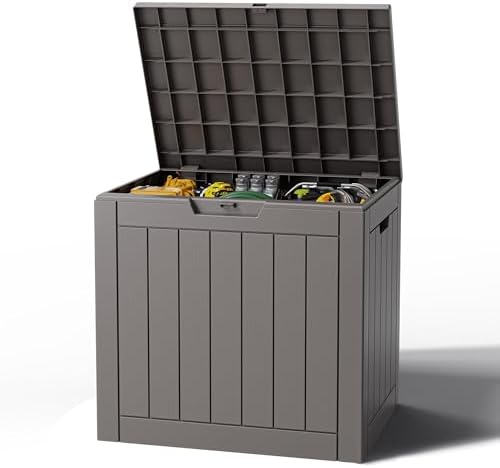 Outdoor Storage Box, Resin Deck Boxes Indoor and outdoor, Waterproof Storage - Image 6