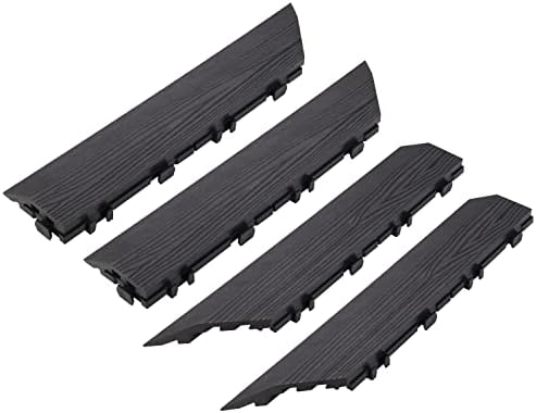 Design House Deck Tile Corner Trim, Modern Ebony by DesignHouse