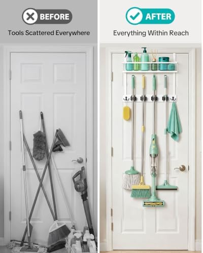 BS-VOG Over the Door Broom Holder - Image 4