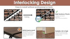 PrimeZone 162 PCS Solid Acacia Wood Interlocking Patio Deck Tiles Outdoor - Image 4