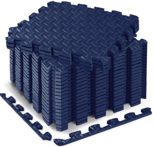 18 Pcs EVA Foam Floor Tiles, Puzzle Exercise Mat Set by Haulcove