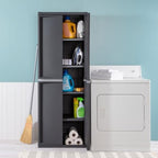 Sterilite 4 Shelf Cabinet, Lockable Utility Storage - Image 4