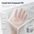 Custom Frosted PVC Dust Cover, Made to Size, Zipper Drawstring - Image 7