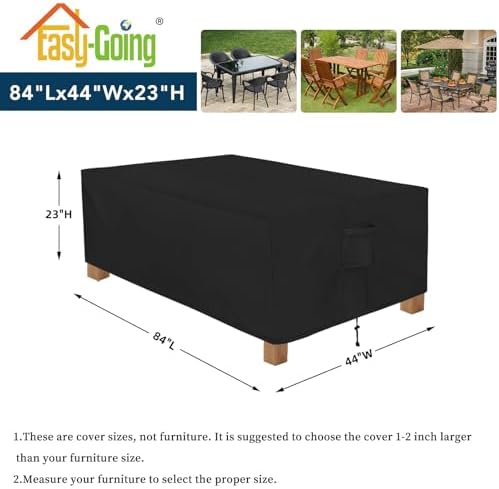 Easy-Going Patio Furniture Cover Waterproof Outdoor Rectangular Table Cover - Image 2