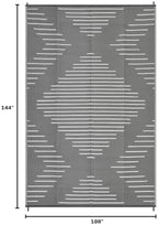 Garvee Waterproof Outdoor 9x12 Plastic Reversible Rug - Image 2