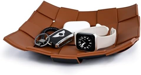 Valet Tray PU Leather Key Holder Bowl by MSJGA