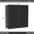 Mrosaa Outdoor Storage Cabinet Waterproof - Image 5