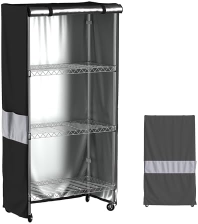 Wire Shelf Cover for 36x14x54 Rack, 600D Oxford Storage Cover by MOLLYAIR