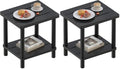 LEJANEOYE Outdoor Side Table, 2-Tier Small Outdoor Table by LEJANEOYE