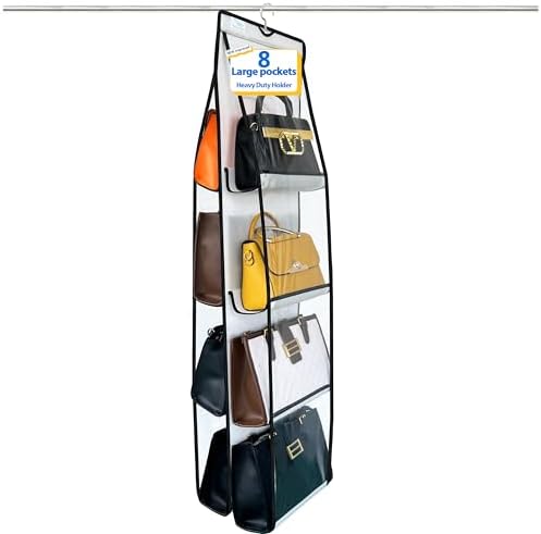 Purse Organizer for Closet, Heavy Duty Hanging Handbag Storage by Zebricolo
