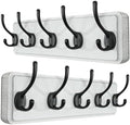 SKOLOO Rustic Coat Rack Wall Mount, 5 Hooks, 17 Inch, Solid Wood by SKOLOO