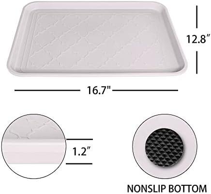 WATANIYA PET Boot Tray and Multi-Purpose Mat, 2 Packs in 16.7"x12.8", Waterproof - Image 2