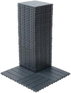 Plastic Interlocking Deck Tiles, 12 x 12 '' PP Resin, Non-Slip Drainage Holes - Image 6