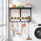 Broom Holder Wall Mount – Wall Mounted Broom, Hanging Cleaning Tool Organizer - Image 7