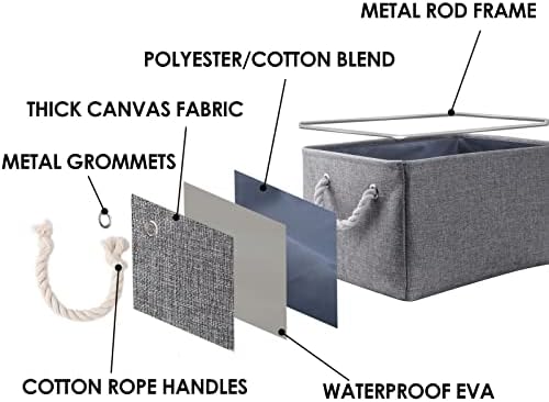 TheWarmHome Large Storage Bins- Storage Baskets - Image 3