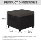 Easy-Going Heavy Duty Outdoor Ottoman Cover - Image 6